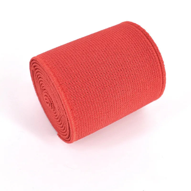 5cm wide fashion colour elastic band in ten colours including black, brown and royal blue