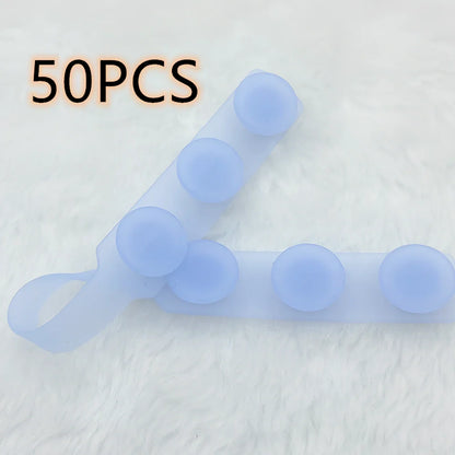 Silicone mask extension strap showing 1.5cm width and colour options including transparent