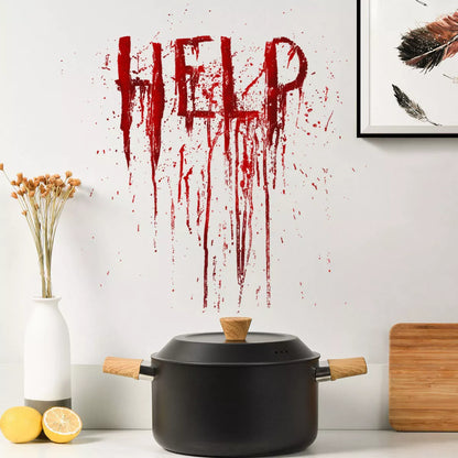 Halloween-themed wall stickers, easy to apply and waterproof, perfect for festive home decor
