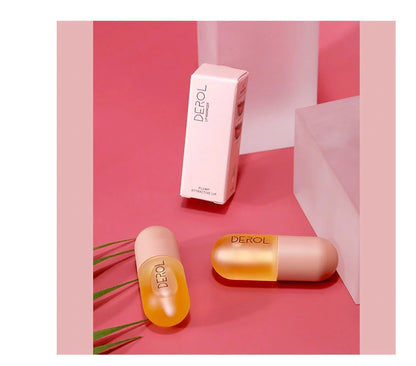 Day Night Instant Volume Lip Plumper Oil in light yellow for hydrated, plump lips