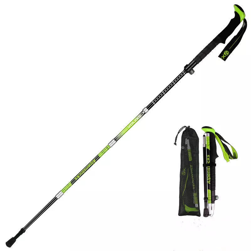 XINDA ultralight carbon trekking poles with EVA handle and tungsten steel tips