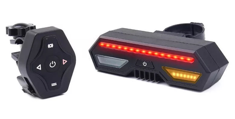 Bicycle Smart Tail Light with wireless remote and IPX4 waterproof rating
