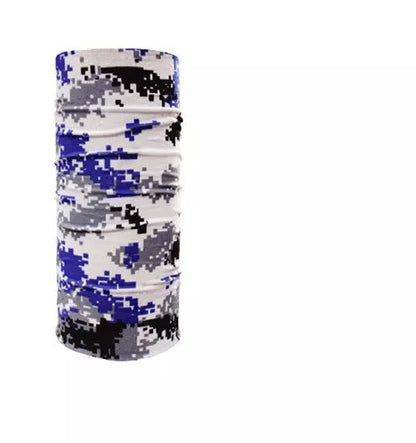 Polyester sports bandana for cycling and sun protection in various patterns