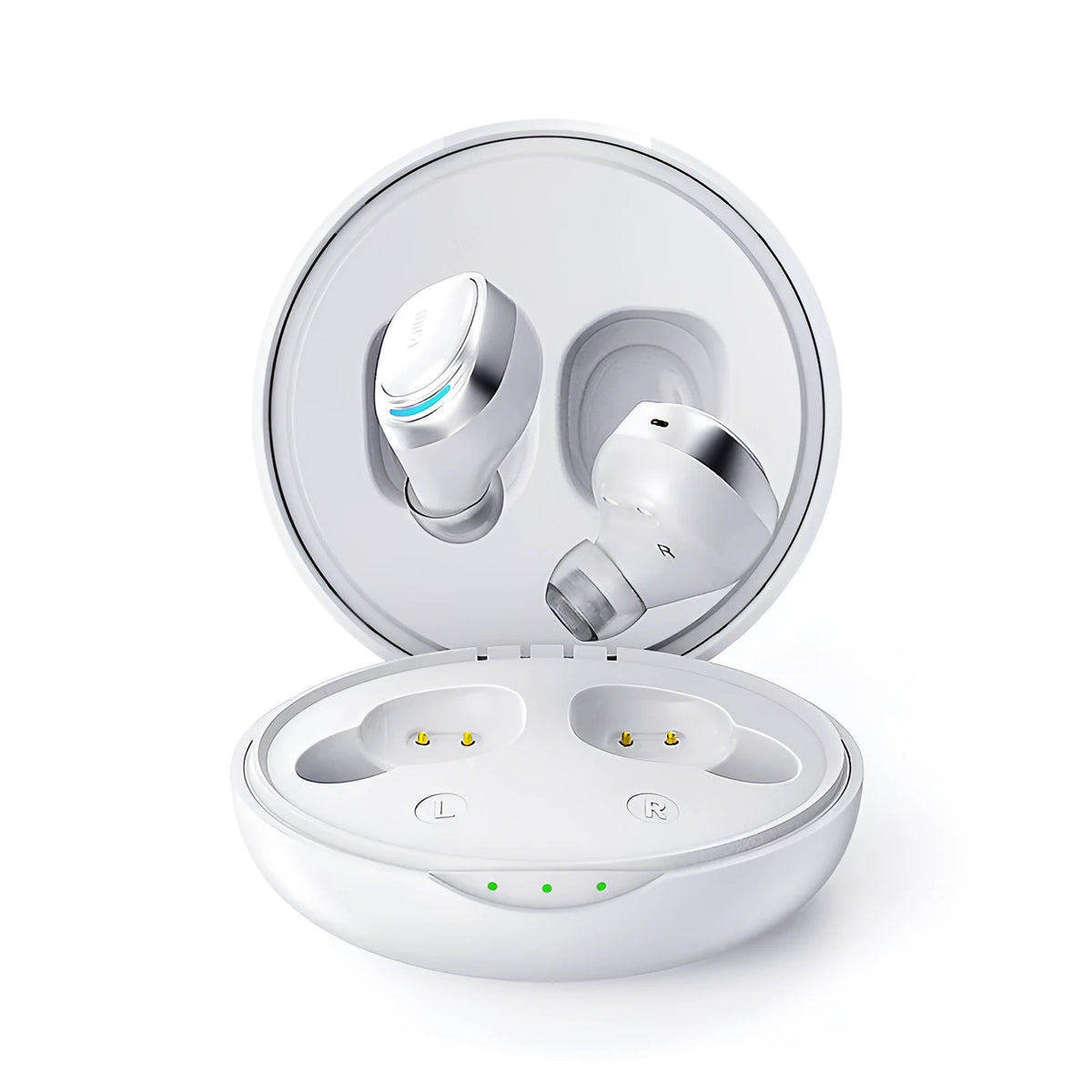 Wireless Bluetooth TWS X8 headphones in Black or White with 6mm speaker and 450mAh charging compartment