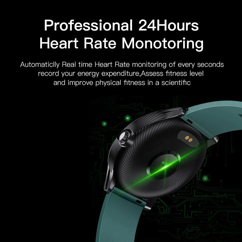 Square green waterproof smartwatch with heart rate monitor on a wrist.