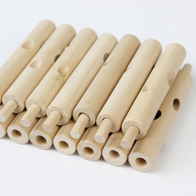 DIY Wooden Leaf Tree Building Blocks for children's sensory development