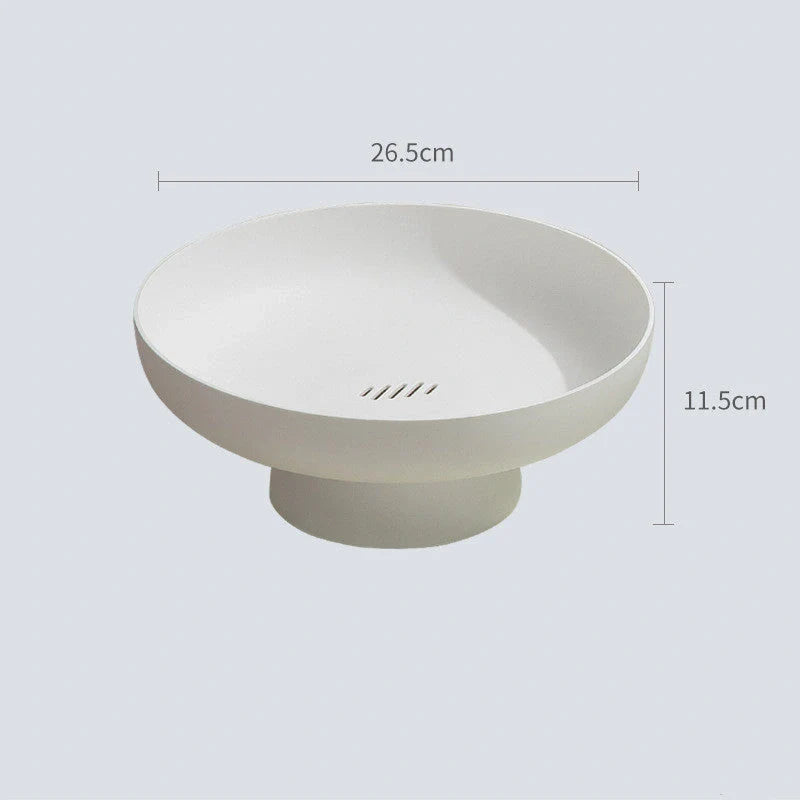 Macaron Color Fruit Drain Basket in pink, green, yellow, and white