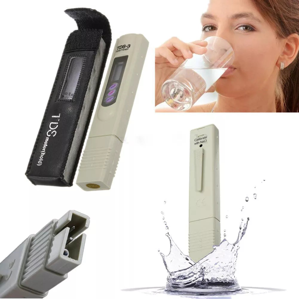 Compact grey yellow PH tester pen for accurate water quality measurement