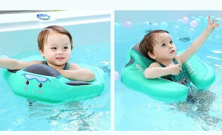 Baby Swimming Ring with vibrant prints for safe and fun water play