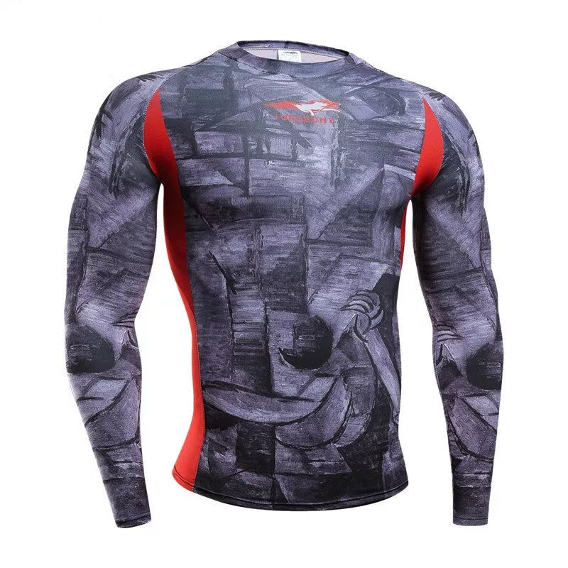 Men's quick-drying sports tights in various colors for high-performance workouts