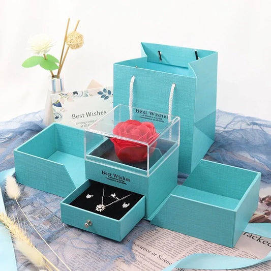 Everlasting plastic rose in various colors, a captivating Valentine's Day gift that lasts forever