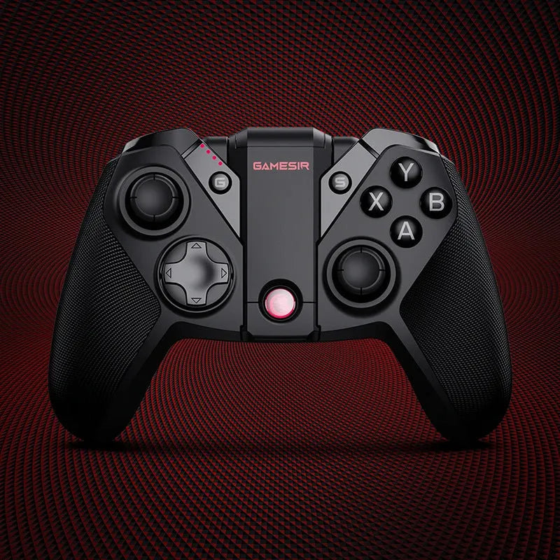 Black Gaishi type-C wired game controller with vibration feedback and ABS plastic construction