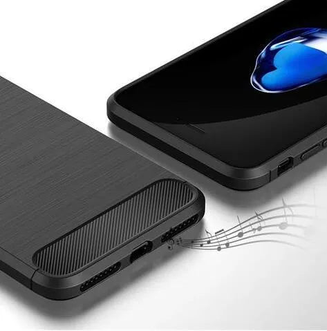 A solid colour shockproof TPU back cover case for an iPhone, shown in a choice of colours.