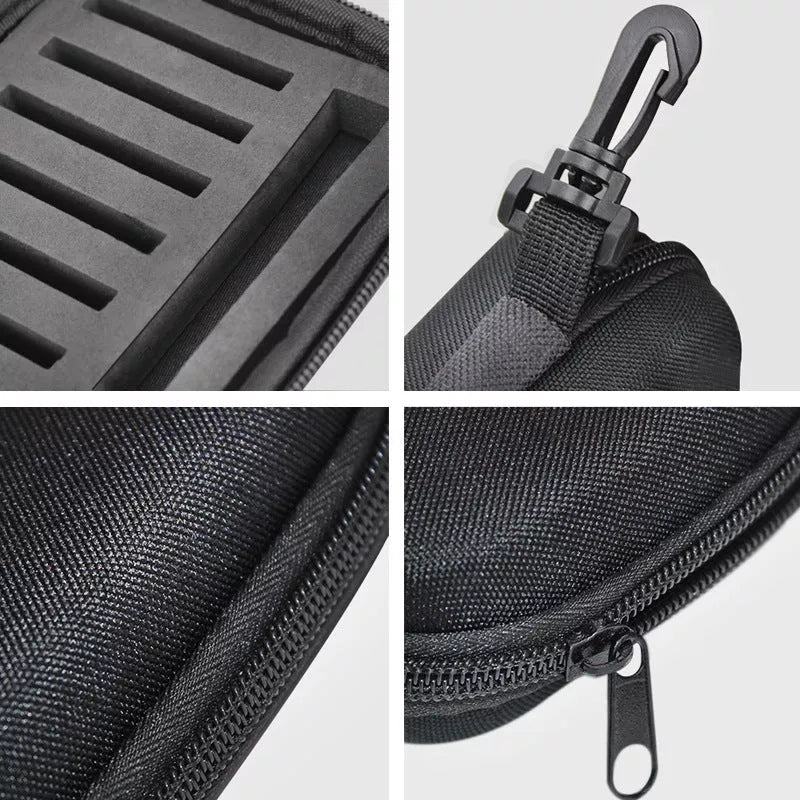 16-piece composite sequin fishing set with attached bait and gear bag