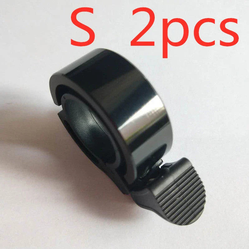 Sleek aluminum alloy bicycle bell with advanced sound alarm for safe cycling on mountain bikes and road bikes