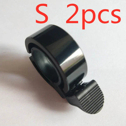 Sleek aluminum alloy bicycle bell with advanced sound alarm for safe cycling on mountain bikes and road bikes