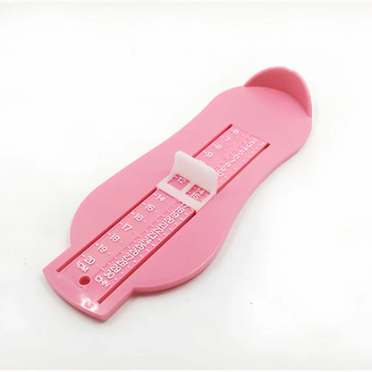 Blue children's foot measuring ruler with 0-20cm scale on ABS plastic 22.7x9x2.5cm
