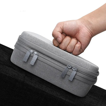 Black EVA digital storage bag for headphones and accessories, shown open.
