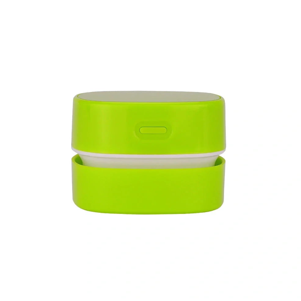 Desktop vacuum cleaner with two-in-one brush nozzle for keyboard and surface cleaning