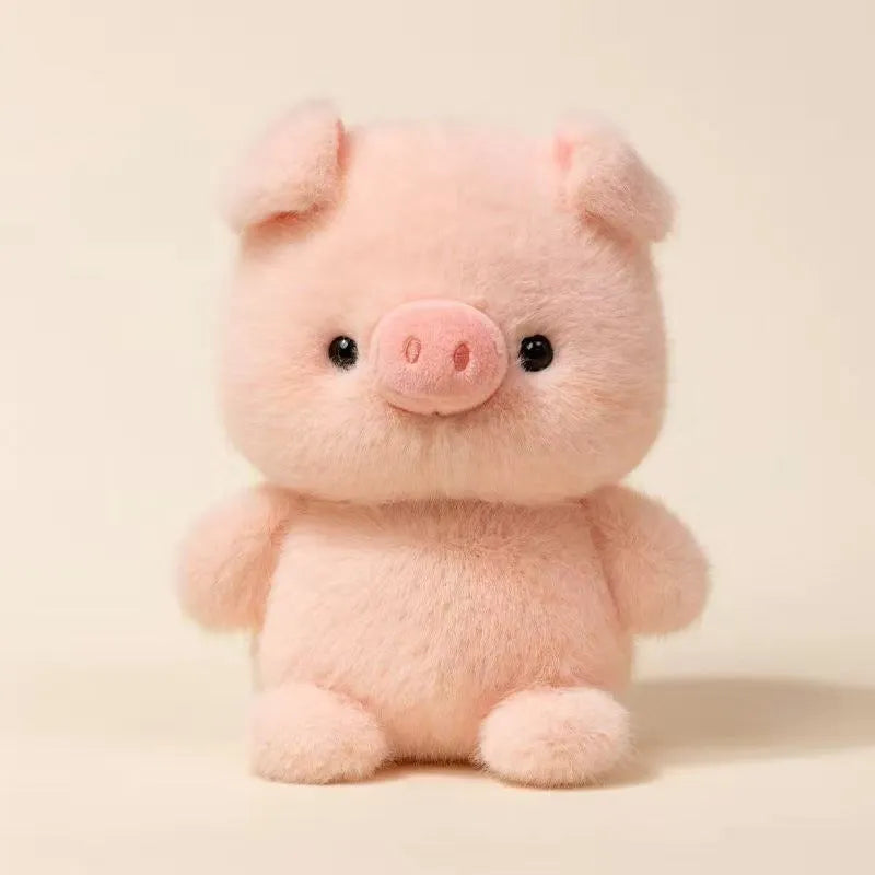 16cm animal plush toy doll table decoration with short plush and PP cotton filling