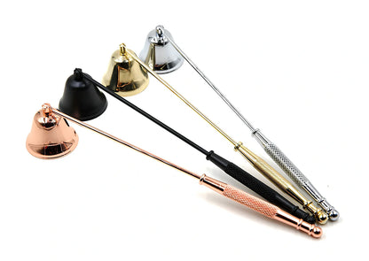 24cm stainless steel candle extinguisher with frosted handle in four colour options