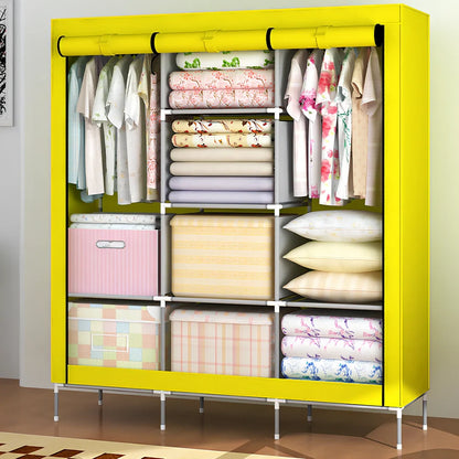 180cm wide wardrobe with zippered doors showing internal 1.8m hanging rail and adjustable feet