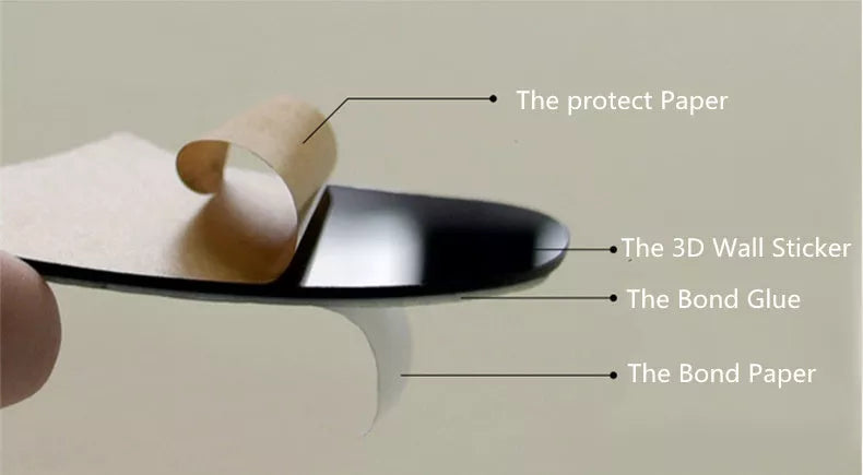 Acrylic 3D wall sticker vase with mildew-proof feature for home and office decoration