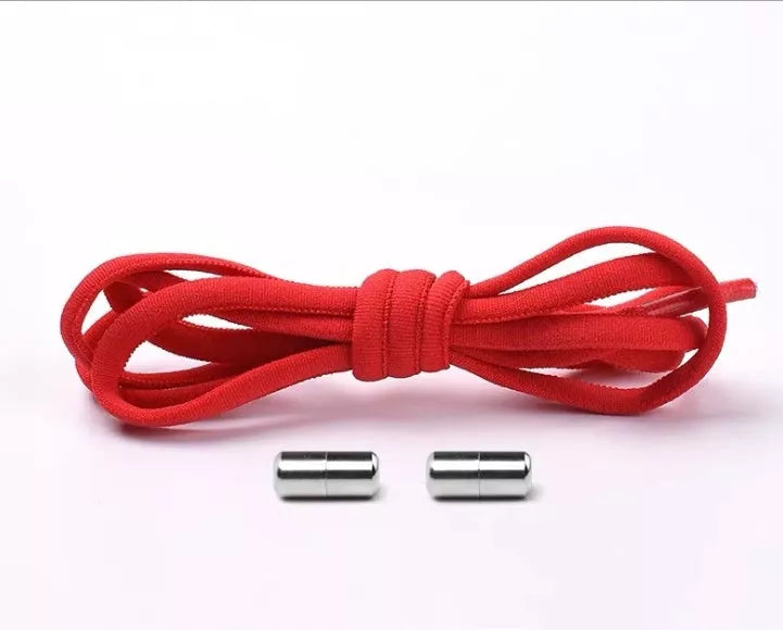 Lazy Laces shoe laces with metal buckles in various colors for a secure fit
