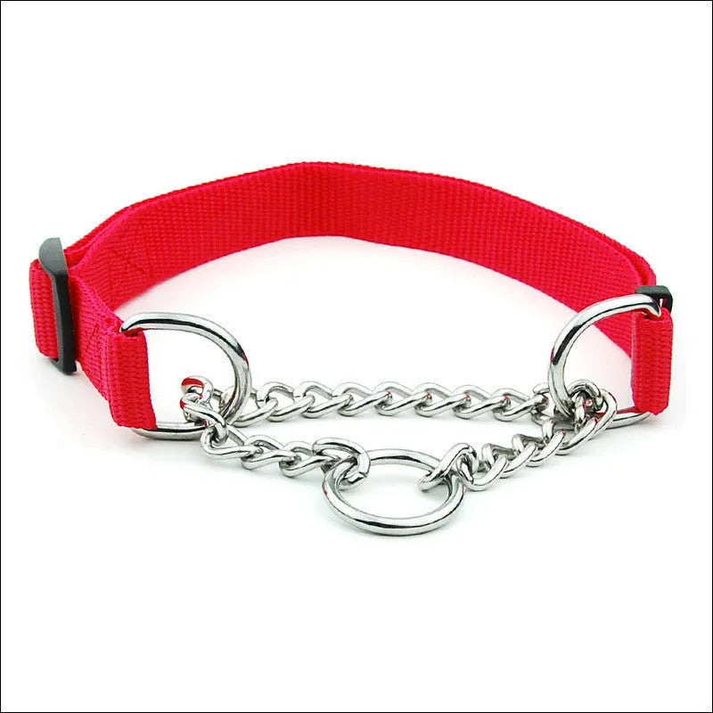 Large dog collar 2.5cm wide adjustable 40cm to 74cm in blue black red brown camouflage dot snowflake patterns