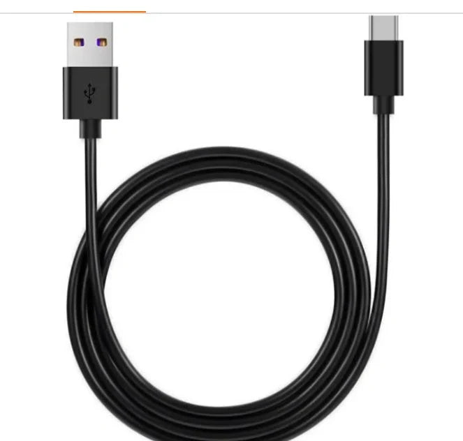 5A Fast Charging USB to Type-C Cable in black and white, available in 1m, 2m, and 3m lengths