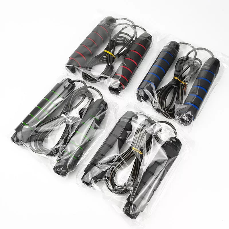 Adjustable load steel wire skipping rope for weight loss and fitness