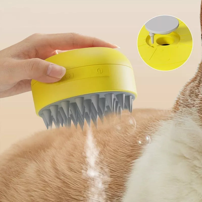 Electric pet spray comb with massage function for dogs and cats