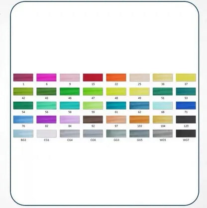 Double-headed alcohol-based oily colour animation paint pens with round and inclined tips for professional art students