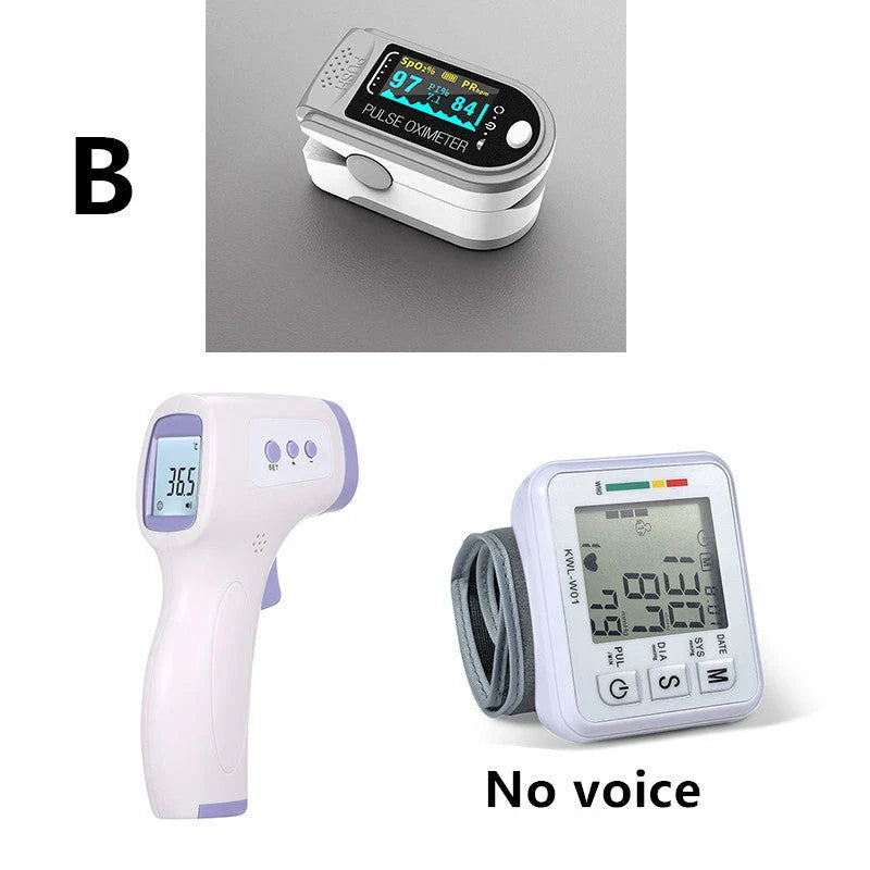 Wrist-worn digital blood pressure monitor with automatic measurement, voice playback, and advanced data tracking features