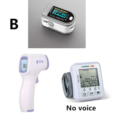 Wrist-worn digital blood pressure monitor with automatic measurement, voice playback, and advanced data tracking features