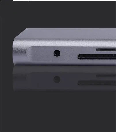10-in-1 Apple MacBook docking hub with power bank functionality showing multiple USB ports