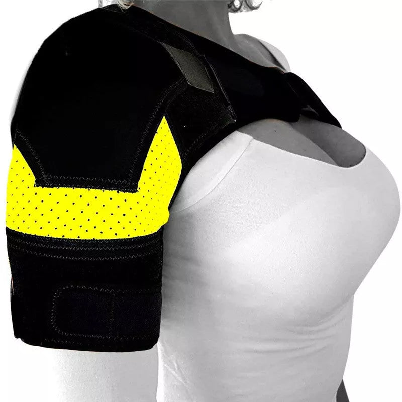 Breathable neoprene sports shoulder pads for basketball players with ice pack pockets