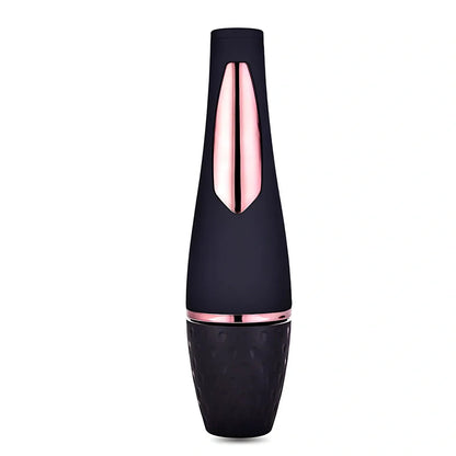 Black makeup brush cleaner with ultrasonic technology measuring 16×13×12 cm