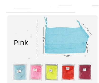 Multi-color anti-bite shower bag for secure and easy cat washing