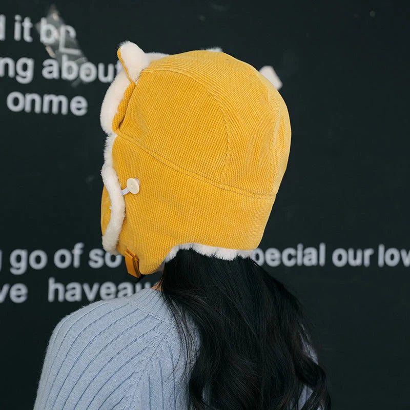 Women's anti-fog Russian trapper hat with earflaps in multiple colors