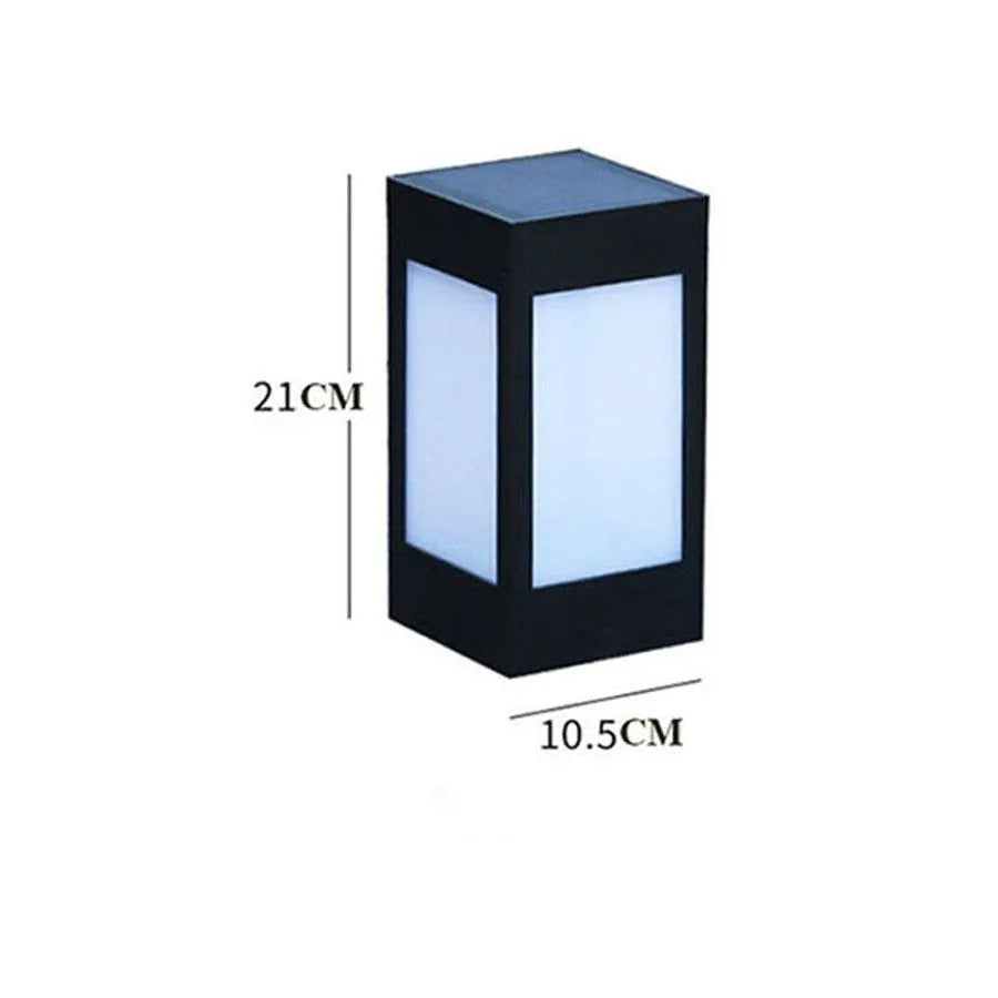 Solar garden lights with LED illumination for outdoor courtyards and landscape lighting