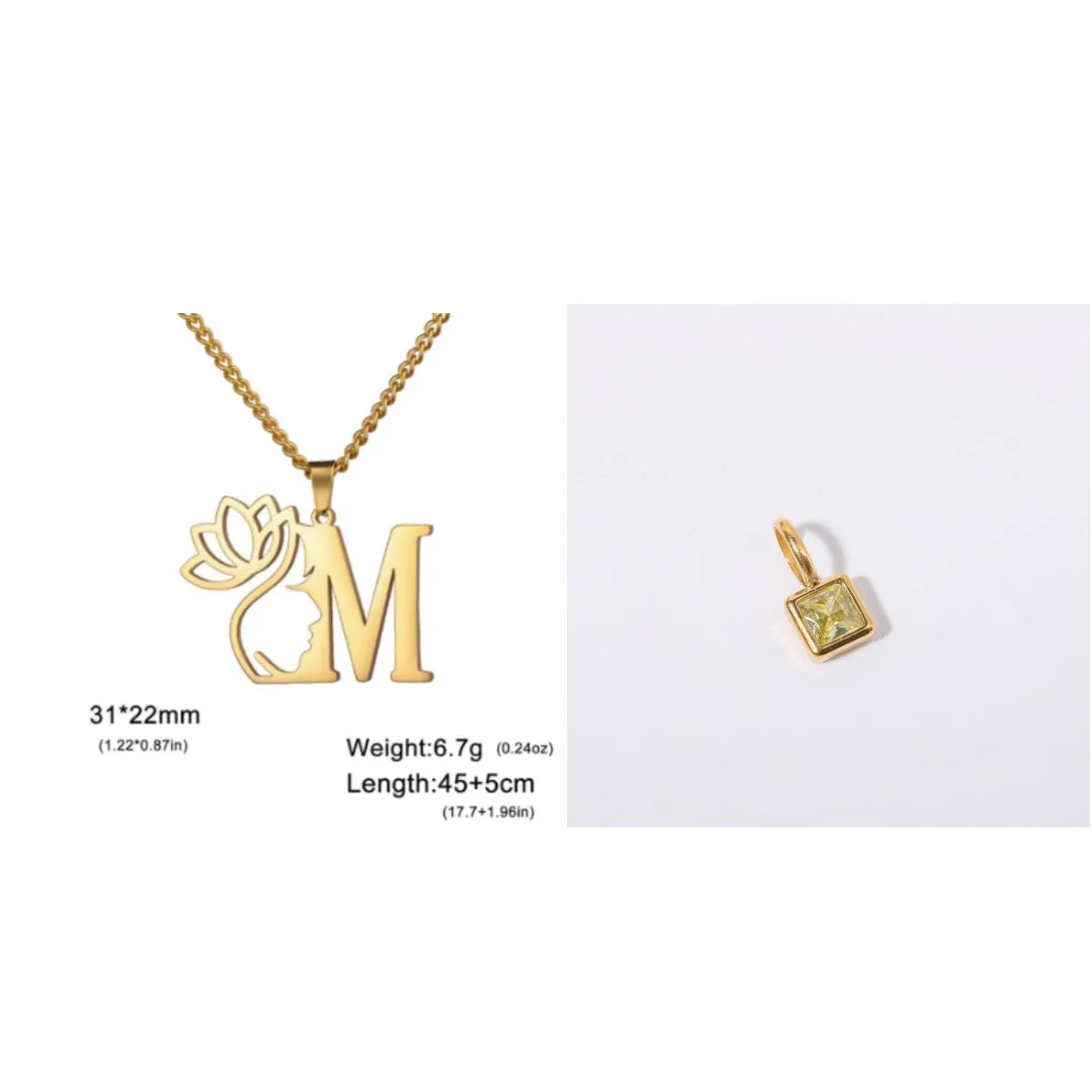 Stainless steel fashion necklace with geometric cross chain design and electroplated finish in gold or silver colour