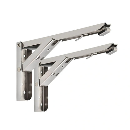 Stainless steel triangle bracket furniture hardware in three sizes for corner reinforcement