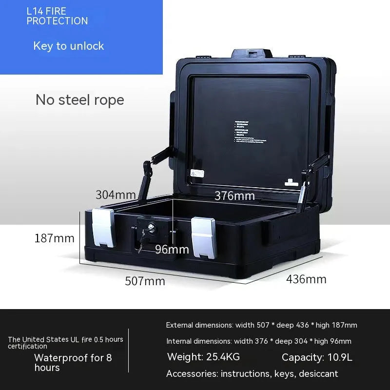 Portable mechanical combination lock password safe for personal valuables storage