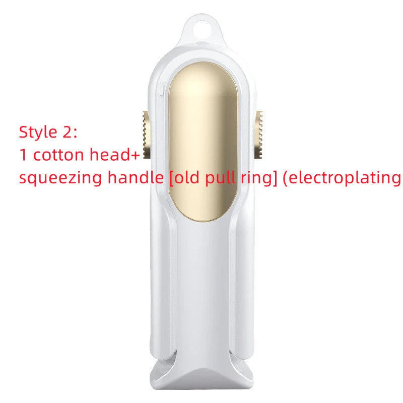 Innovative mop and sponge set with single-handed grip, easy dehydration, and compact storage design for efficient floor cleaning