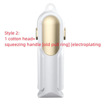 Innovative mop and sponge set with single-handed grip, easy dehydration, and compact storage design for efficient floor cleaning