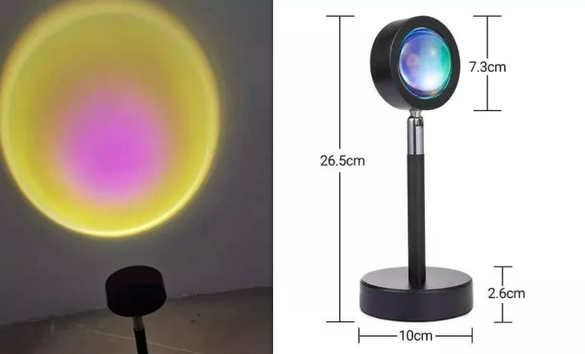 WiFi LED Sunset Projector Light with 16 color options and smart control