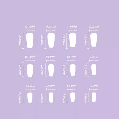 Fake nails with French color matching enamel for a durable, salon-quality manicure