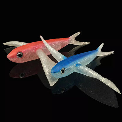 Flying Fish Soft Bait Lure for tuna fishing with realistic 3D design