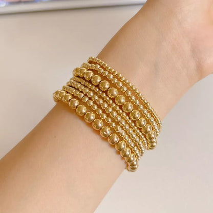 Light Luxury Minority Advanced Design Bracelet 7-piece Set in geometric shapes